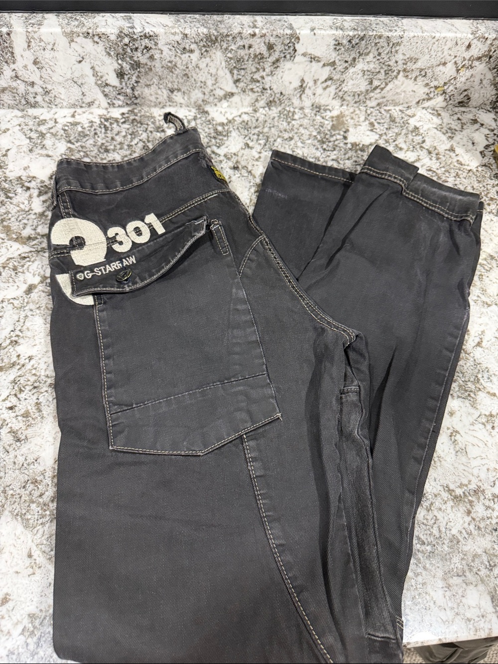 G-Star Men’s Relaxed Jeans — Charcoal Black